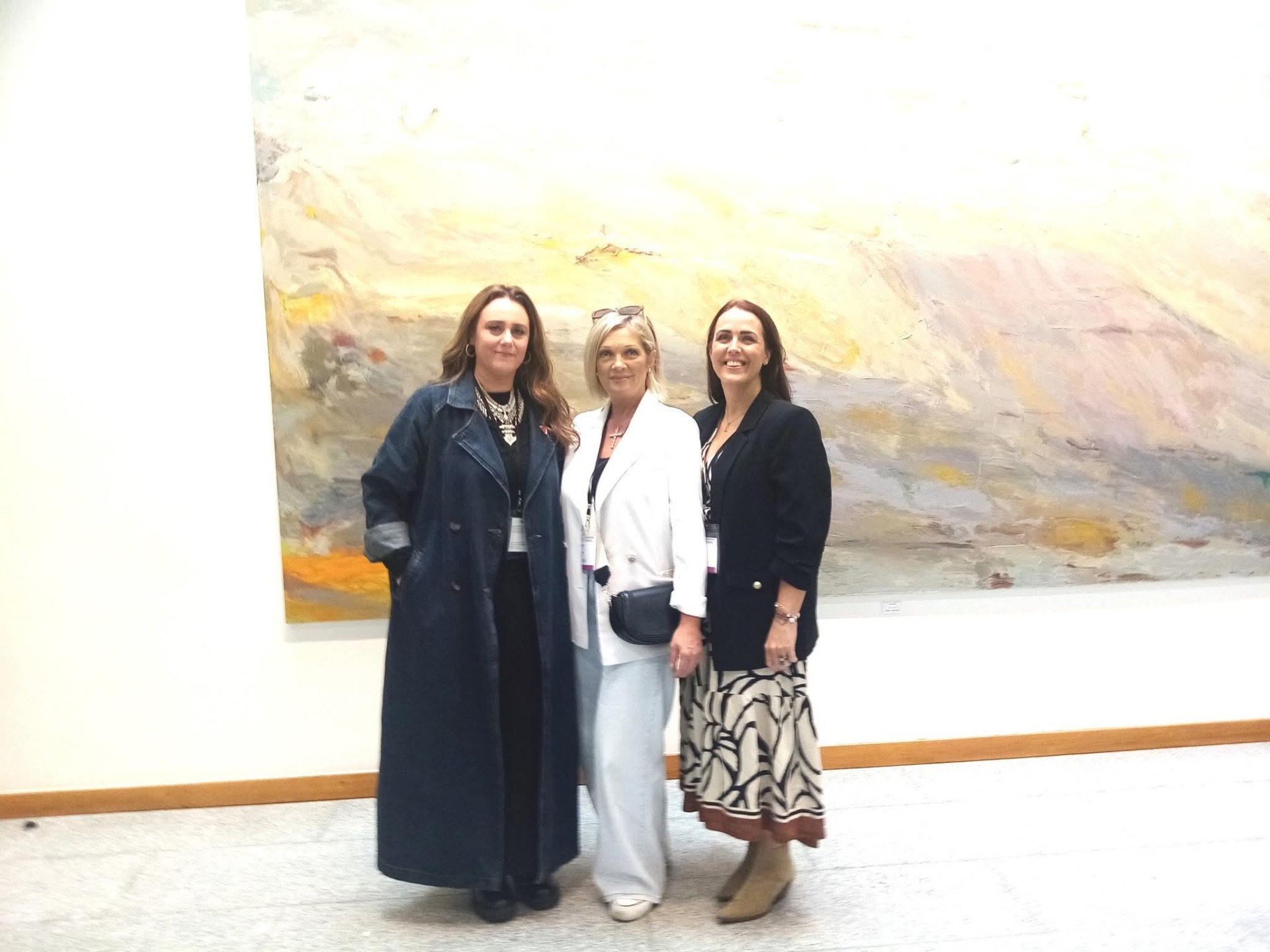 L-R Bairbre Kelly, Sandra Daly & Hazel Behan of Éist @ Leinster House