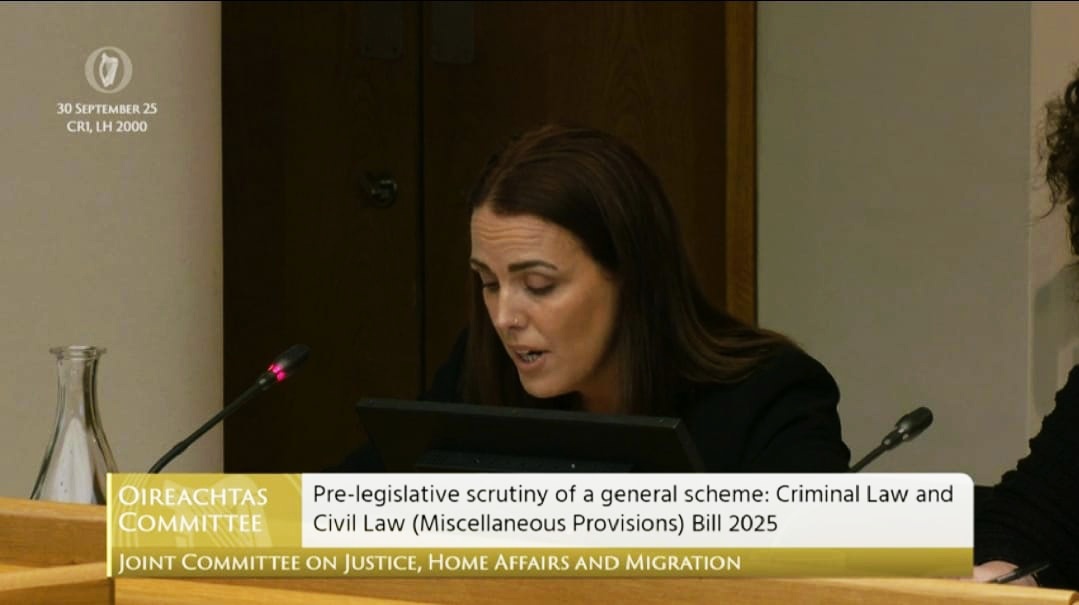 Hazel Behan of Éist @ Leinster House